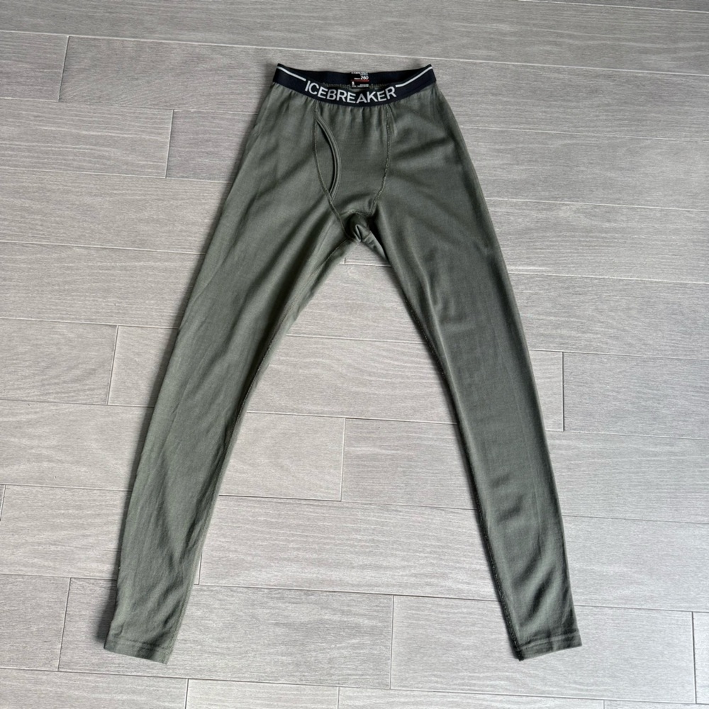 Icebreaker Men’s 260 Bodyfit Thermal Leggings Base Layer Merino Wool Pants S - Picture 8 of 14